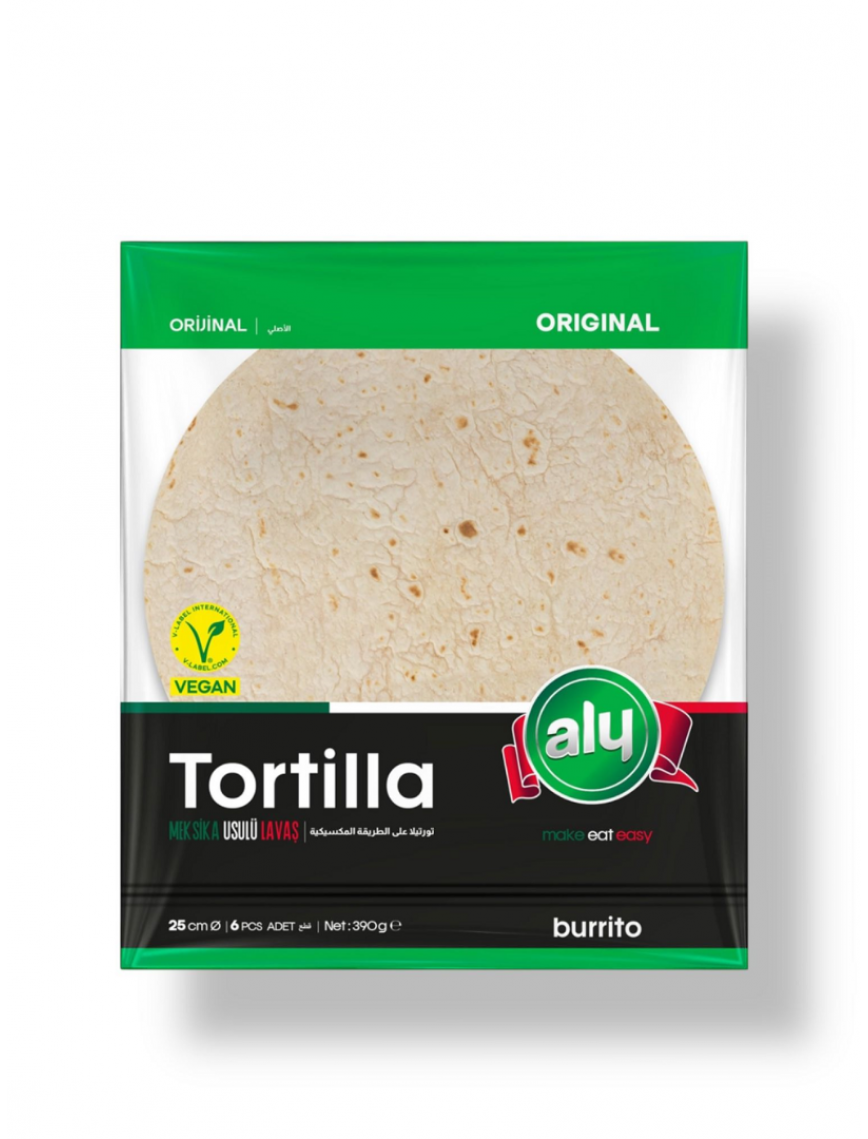 Tortilla (Meksika Usulü Lavaş) 390 gr. (25 cm * 6 adet/paket) Tortilla (Meksika Usulü Lavaş) 390 gr. (25 cm * 6 adet/paket)