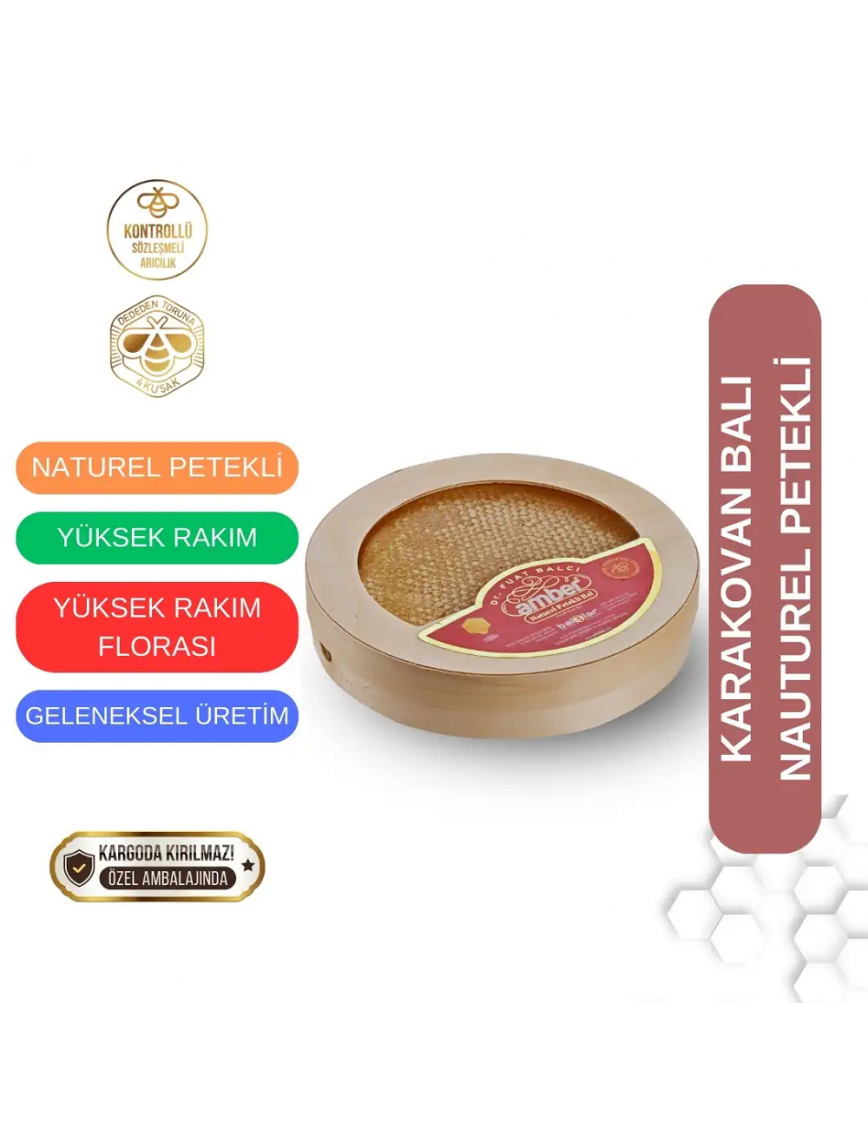 Natürel Petekli Karakovan Balı 1000 gr.