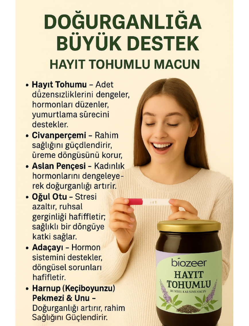 Hayıt Tohumlu Bitkisel Karışımlı Macun 800 gr. Hayıt Tohumlu Bitkisel Karışımlı Macun 800 gr.