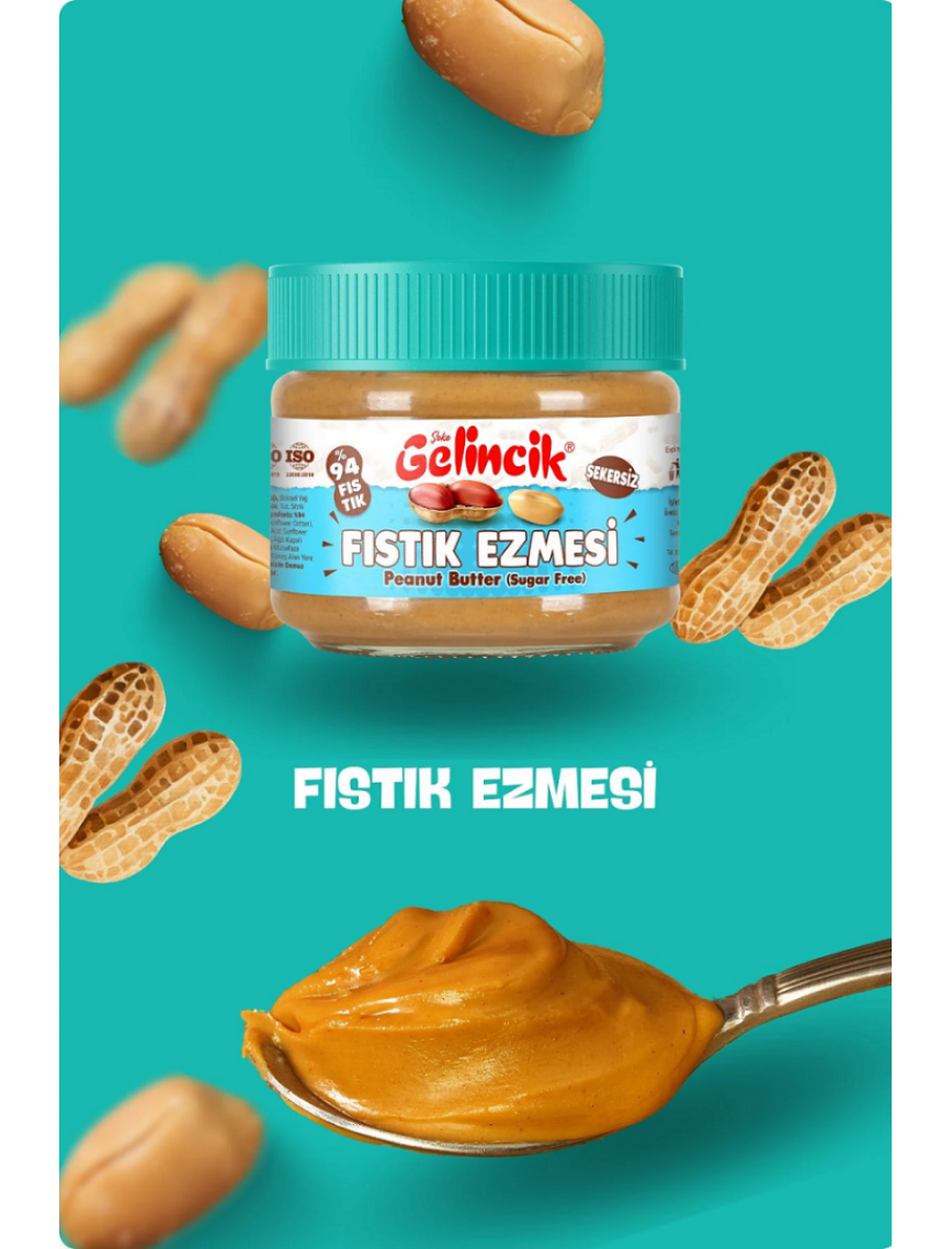 Fıstık Ezmesi (Parçacıklı, Şekersiz) 300 gr.