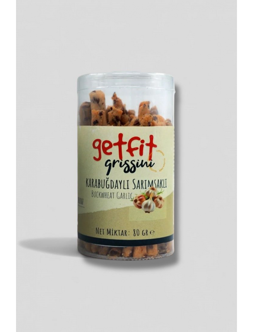 Getfit Grissini Karabuğdaylı Sarımsaklı 80 gr, (Çıtır Çubuk Kraker) Getfit Grissini Karabuğdaylı Sarımsaklı 80 gr, (Çıtır Çubuk Kraker)