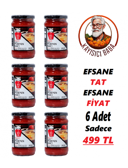 Menemen Harcı (Organik-Soğansız) 300 gr. X 6 ADET Menemen Harcı (Organik-Soğansız) 300 gr. X 6 ADET