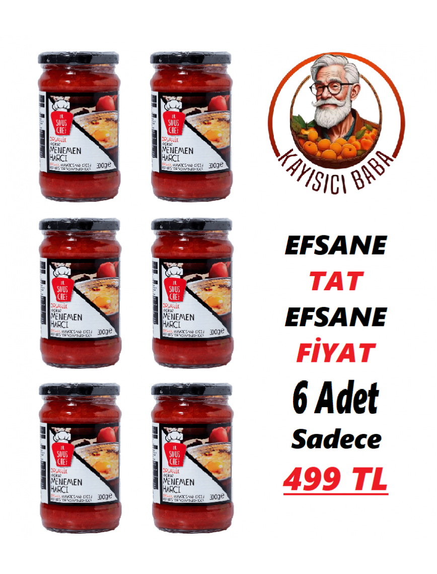 Menemen Harcı (Organik-Soğansız) 300 gr. X 6 ADET Menemen Harcı (Organik-Soğansız) 300 gr. X 6 ADET