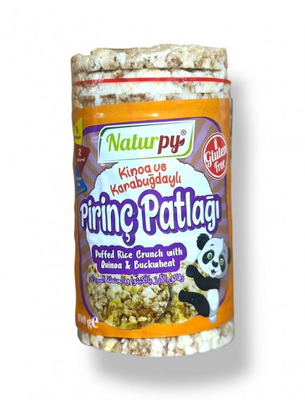 Kinoa ve Karabuğdaylı Pirinç Patlağı 100 gr. Kinoa ve Karabuğdaylı Pirinç Patlağı 100 gr.