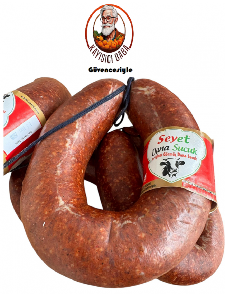 Dana Sucuk (%100 Dana Eti-Isıl İşlem Görmüş) 1 kg. Dana Sucuk (%100 Dana Eti-Isıl İşlem Görmüş) 1 kg.