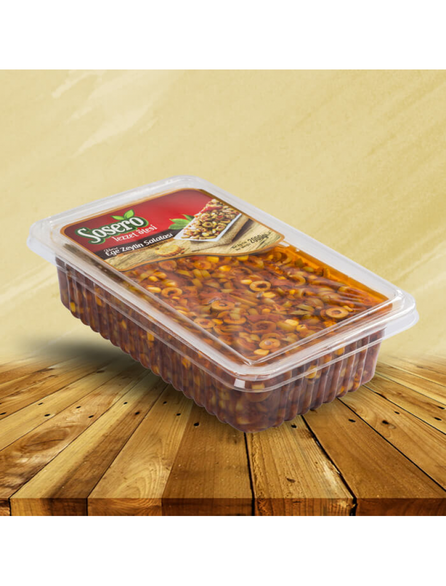 Ege Zeytin Salatası (Vakum Tabak) 2 kg. Ege Zeytin Salatası (Vakum Tabak) 2 kg.