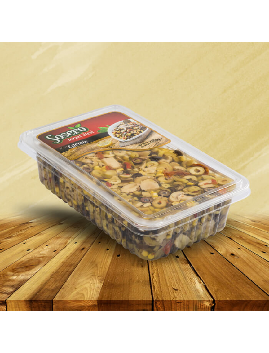 Egemix Zeytin Salatası (Vakum Tabak) 2 kg. Egemix Zeytin Salatası (Vakum Tabak) 2 kg.