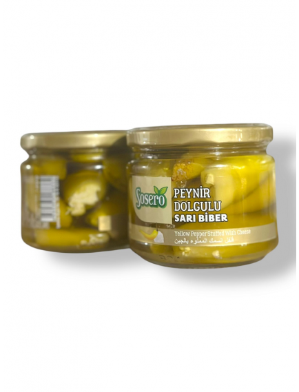 Peynir Dolgulu Sarı Biber 290 gr. Peynir Dolgulu Sarı Biber 290 gr.