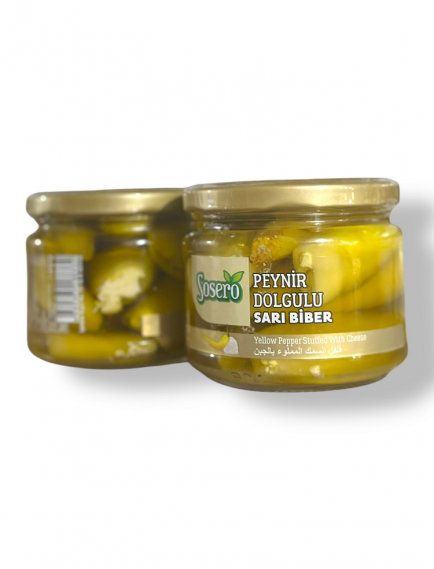 Peynir Dolgulu Sarı Biber 290 gr. Peynir Dolgulu Sarı Biber 290 gr.