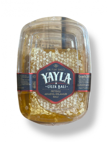 Çiçek Balı (Petekli, Akasya-Ihlamur Balı) 520 gr.