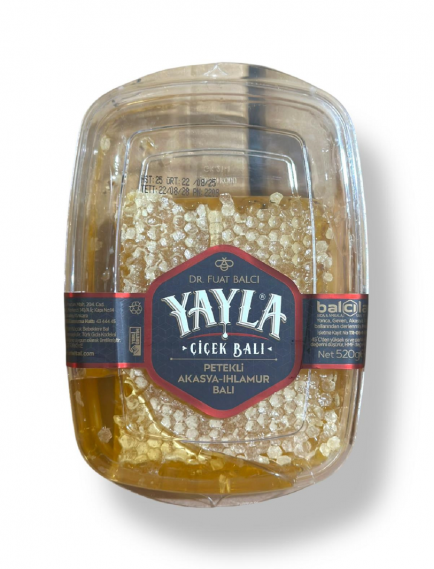 Çiçek Balı (Petekli, Akasya-Ihlamur Balı) 520 gr.