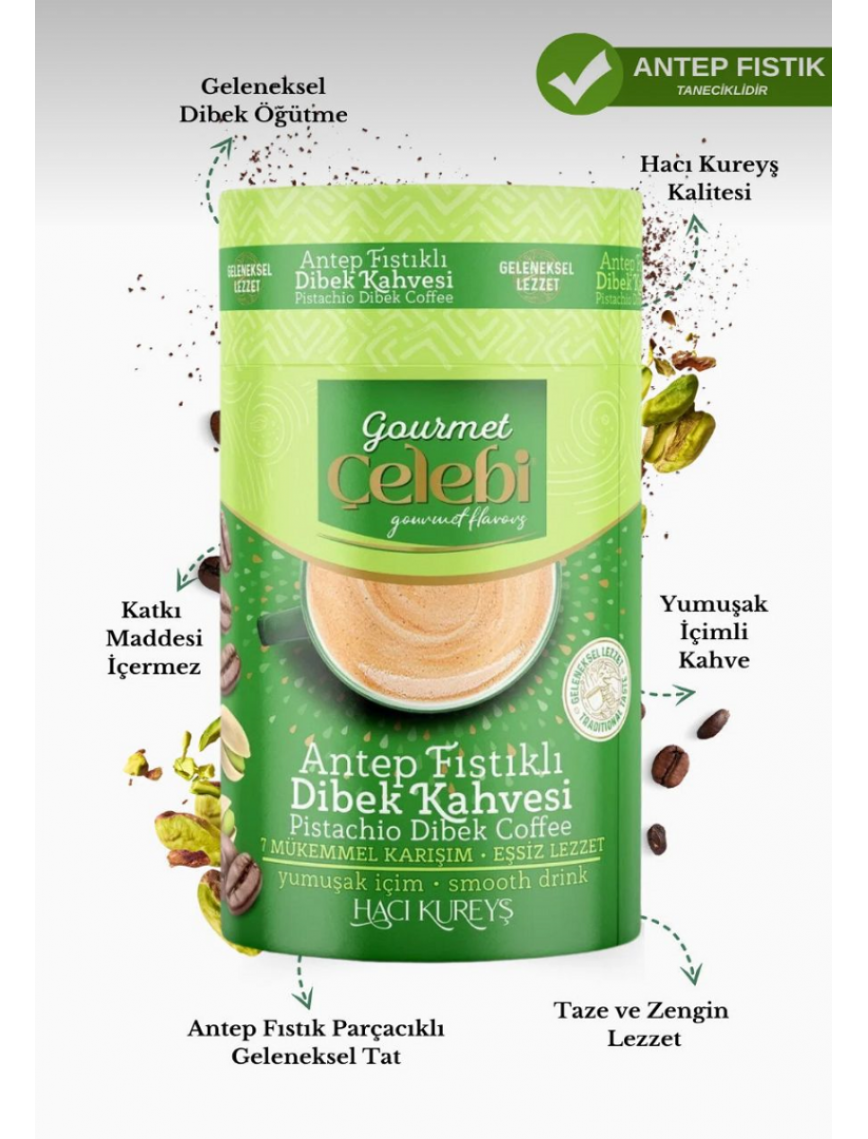 Antep Fıstıklı Dibek Kahvesi 250 gr. Antep Fıstıklı Dibek Kahvesi 250 gr.