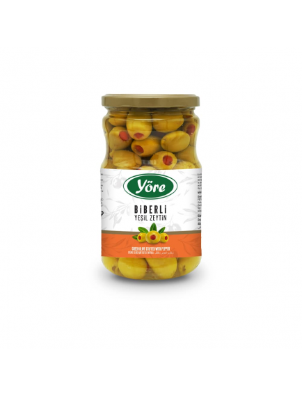 Biberli Yeşil Zeytin 400 gr.