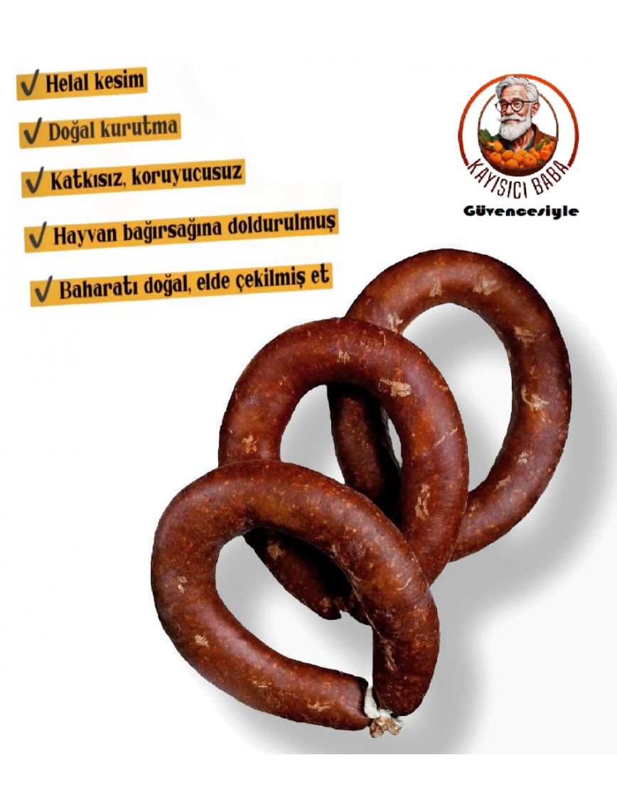 Dana Sucuk 1 kg. ACILI (%100 Dana Eti-Afyon Özel Üretim) Dana Sucuk 1 kg. ACILI (%100 Dana Eti-Afyon Özel Üretim)