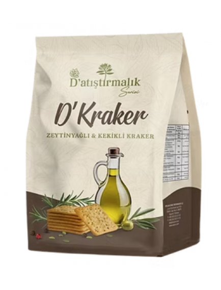 D' Kraker (Zeytinyağlı & Kekikli Kraker) 200 gr.
