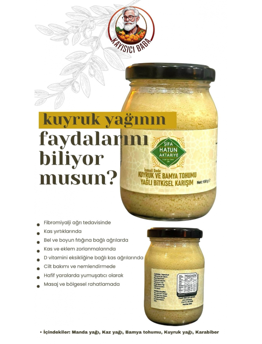 Kuyruk Yağı Kremi 150 gr. Kuyruk Yağı Kremi 150 gr.