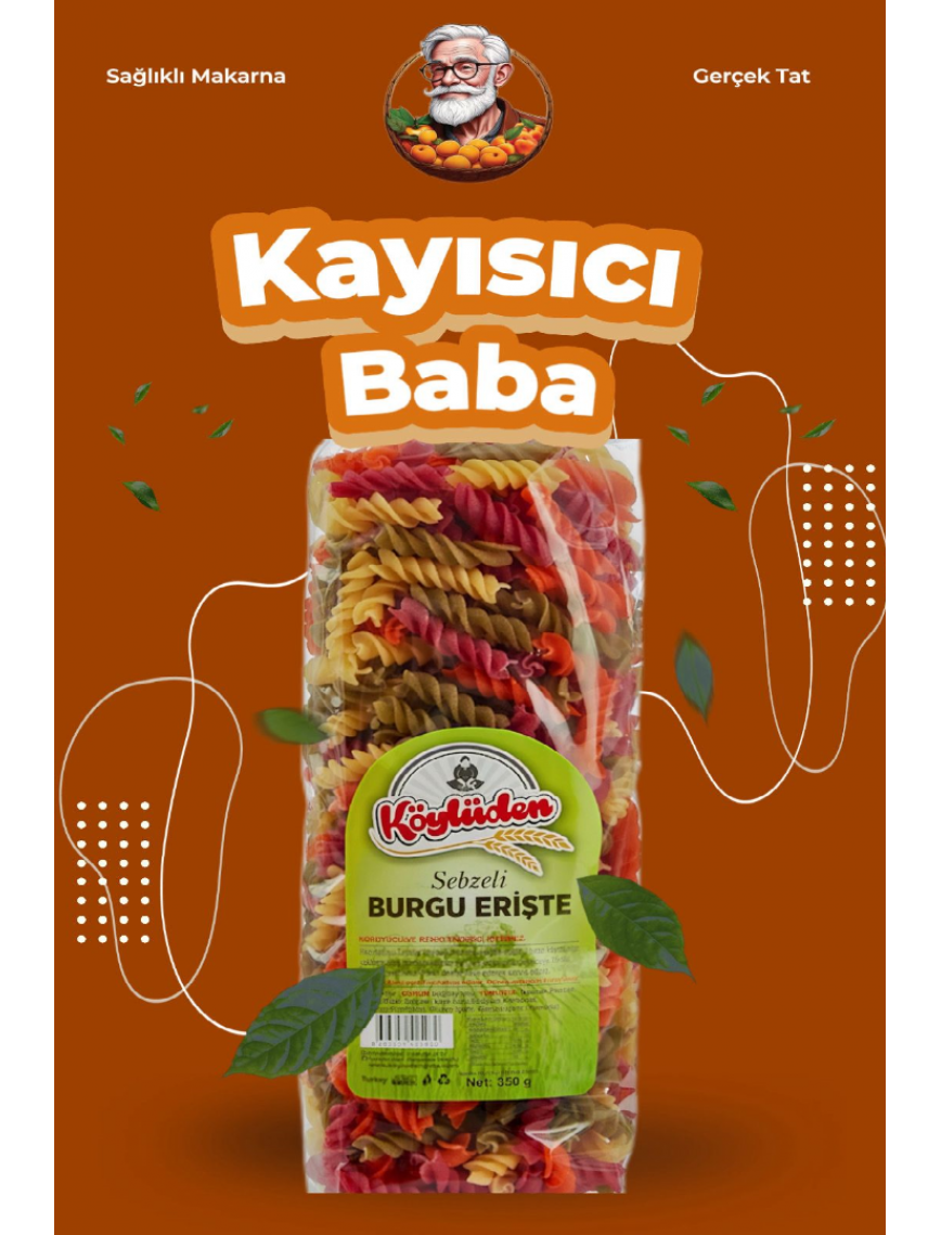 Burgu Erişte (Sebzeli) 350 gr. Burgu Erişte (Sebzeli) 350 gr.